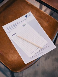 Trocken gelegtes Papier aus der MFP-Pilotanlage