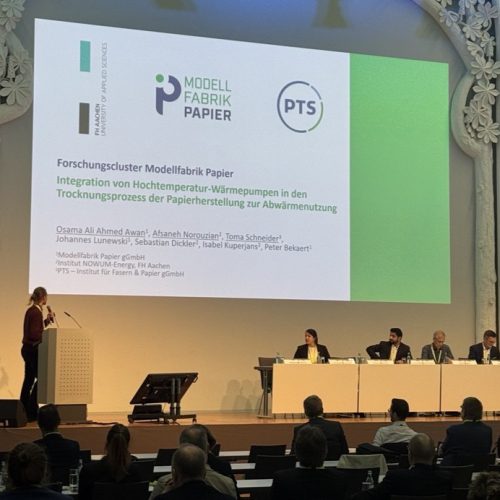 Vortrag zur Nutzung der Wärmepumpentechnologie in der Papierproduktion