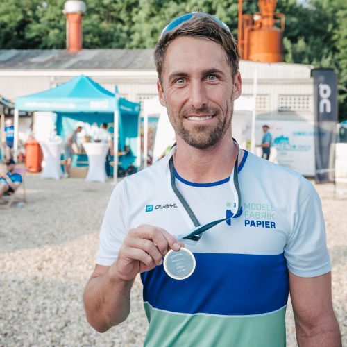 Dominic Laaf belegt den ersten Platz beim Dürener Firmenlauf 2025