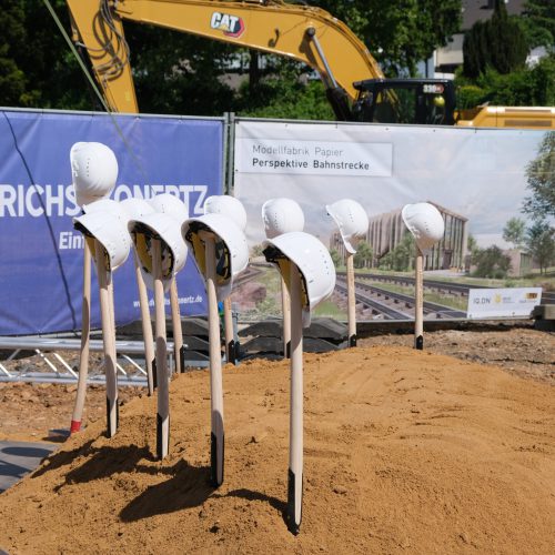 Alles bereit für den Spatenstich