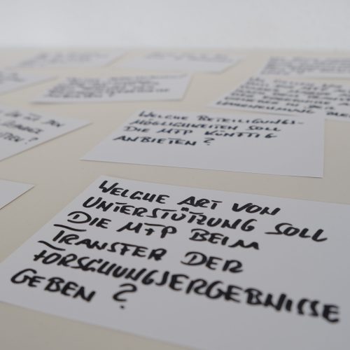 Moderationsfragen zur MFP-Strategieplanung